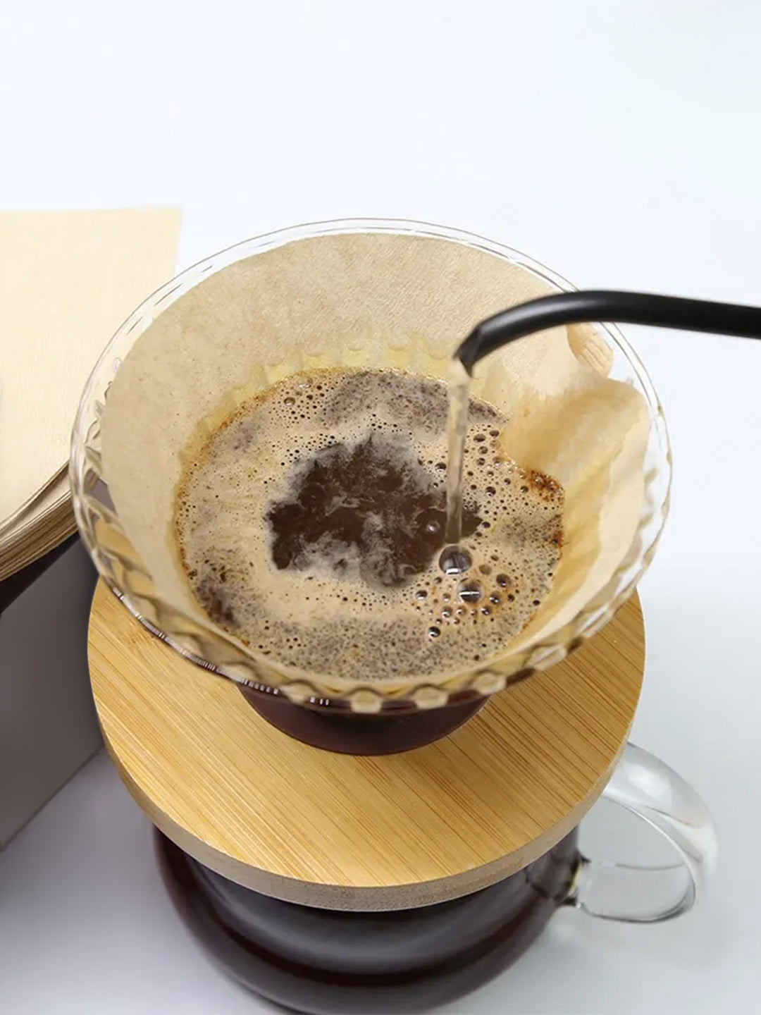 Hario V60 Pour Over Coffee Filter Papers (Pack of 100)
