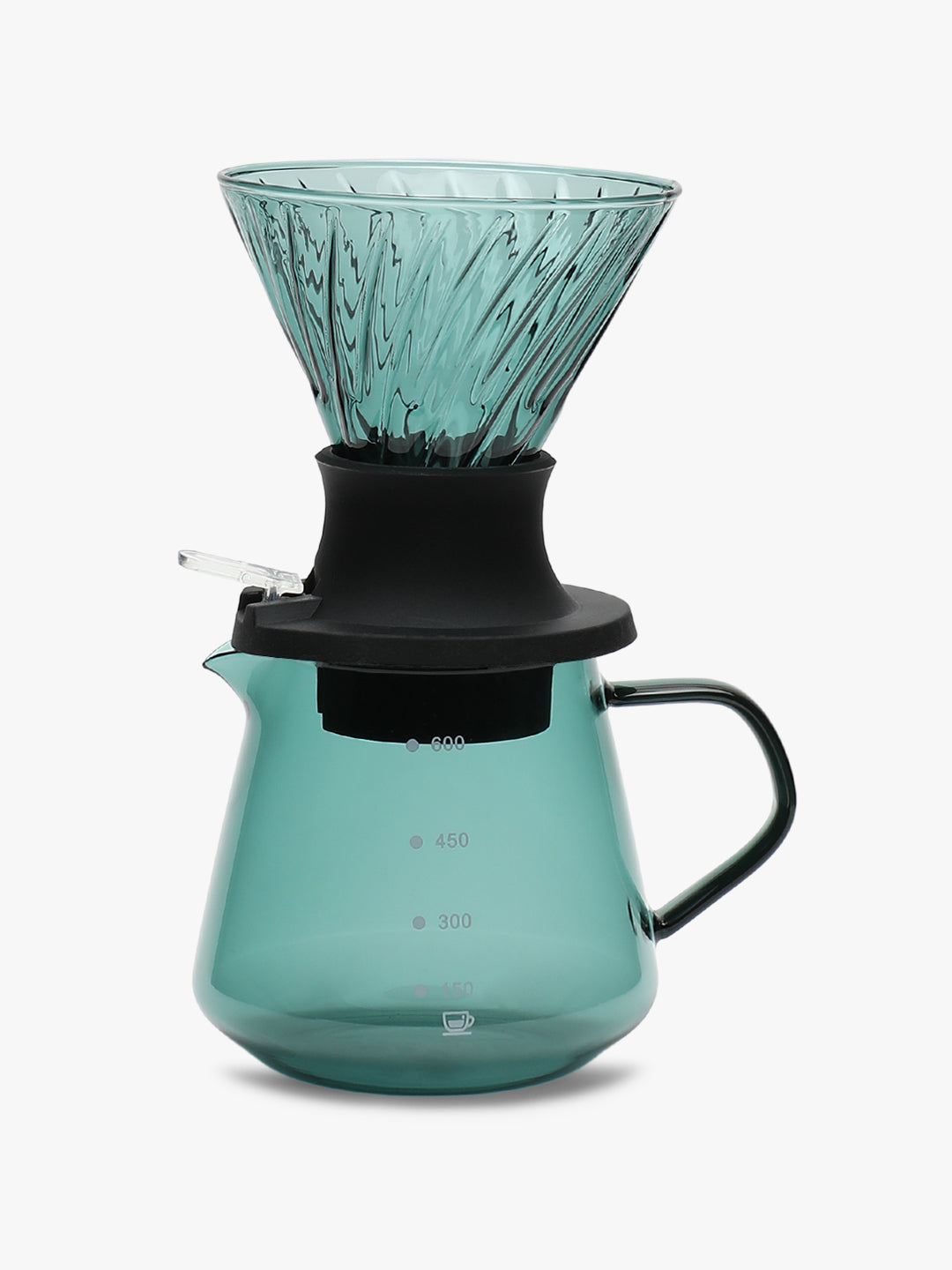 "DRIP-O-MATIC" Glass V60 Coffee Pourover Set - Jade