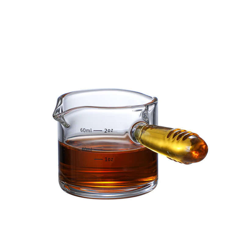 "SPECTRUM POURER" Milk/Espresso Cup with orange glass handle