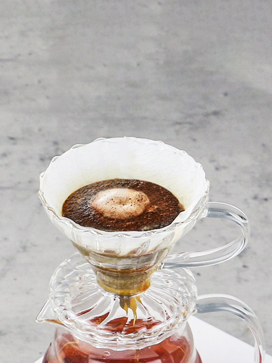 "THE TORNADO" Glass V60 Coffee Dripper Size 01 (1-2 Cups)